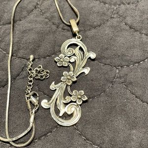 Vogt western sterling filigree pendant